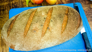 Bread laying on a table