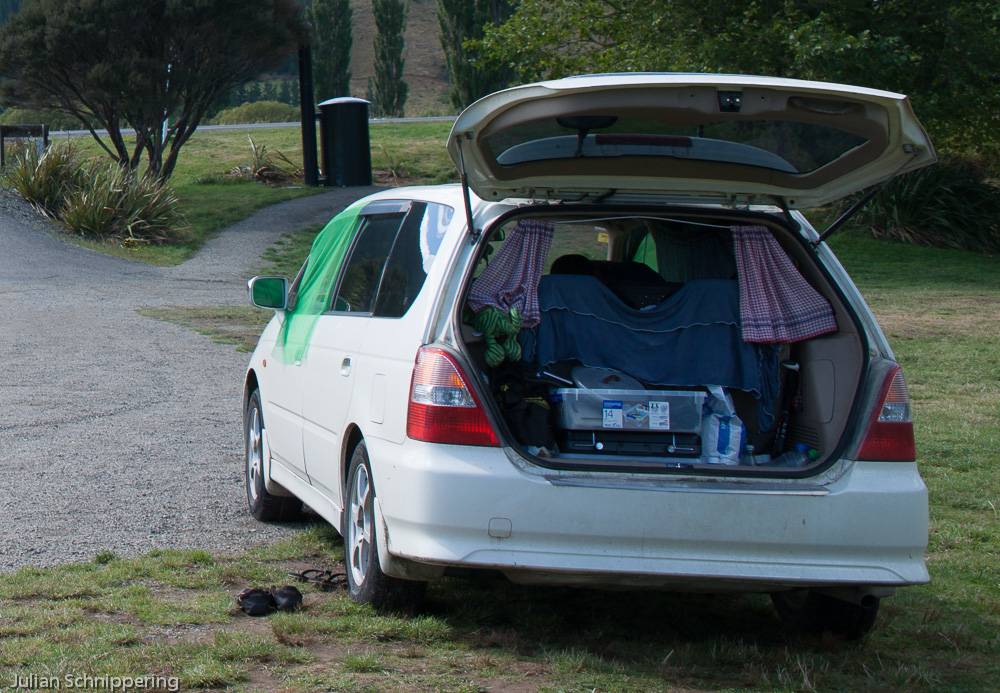 How to make a mosquito net for your New Zealand car Backpacking Tips