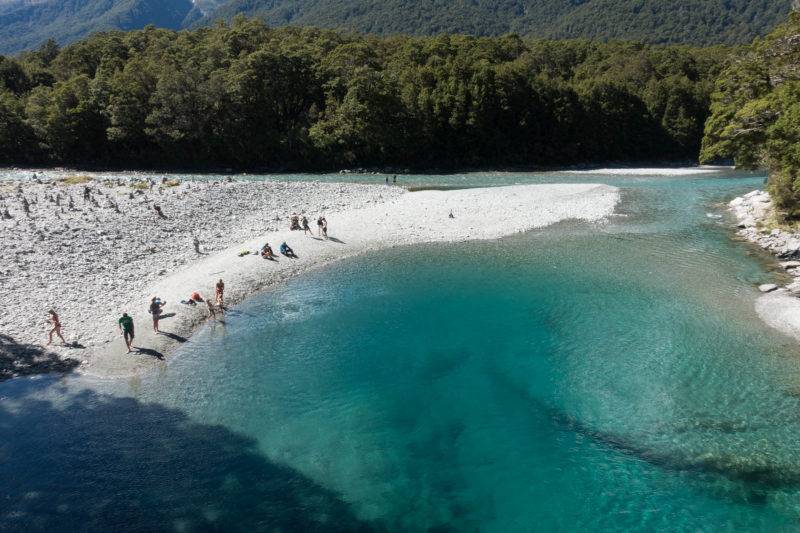 View at the Haast Blue Pools