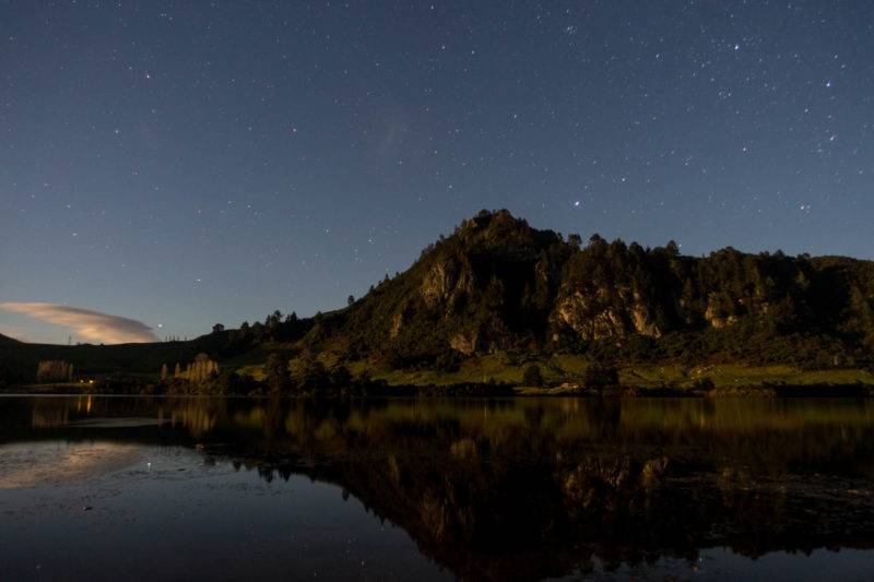View at the stars near Lake Taupo