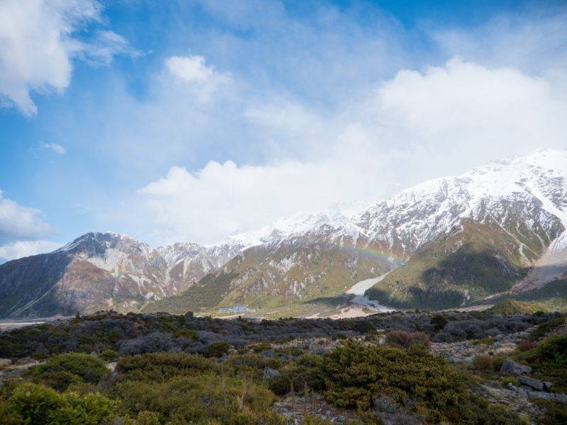 Rainbow at the Hooker Valley