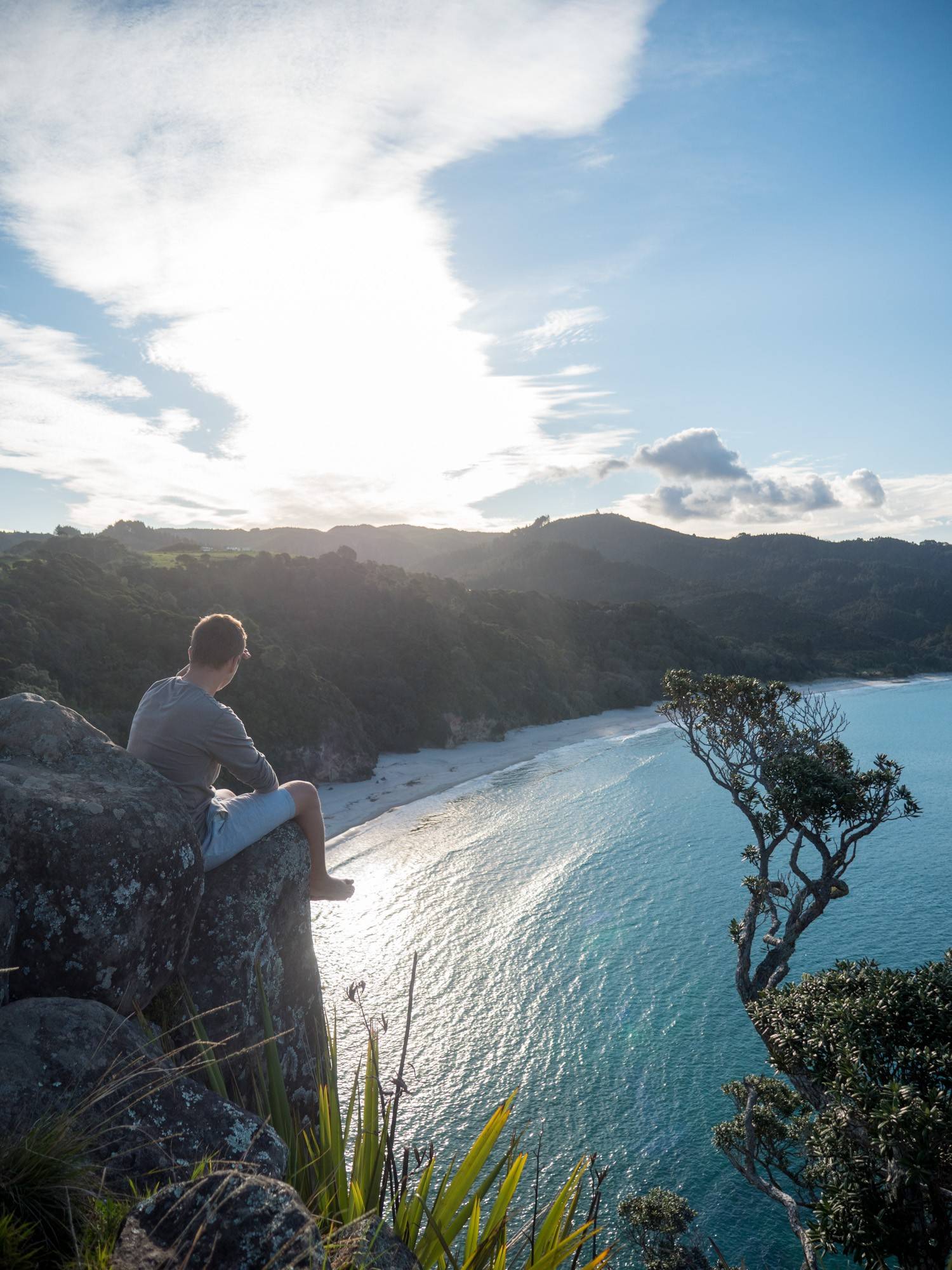 Philipp at the New Chums Beach Lookout