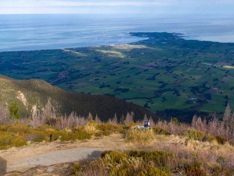 View from Mt. Fyffe to Kaikoura