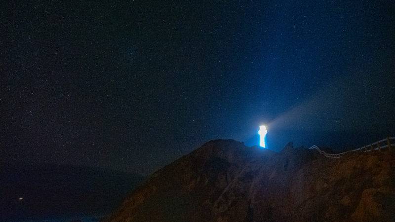 Castlepoint Lighthouse at night