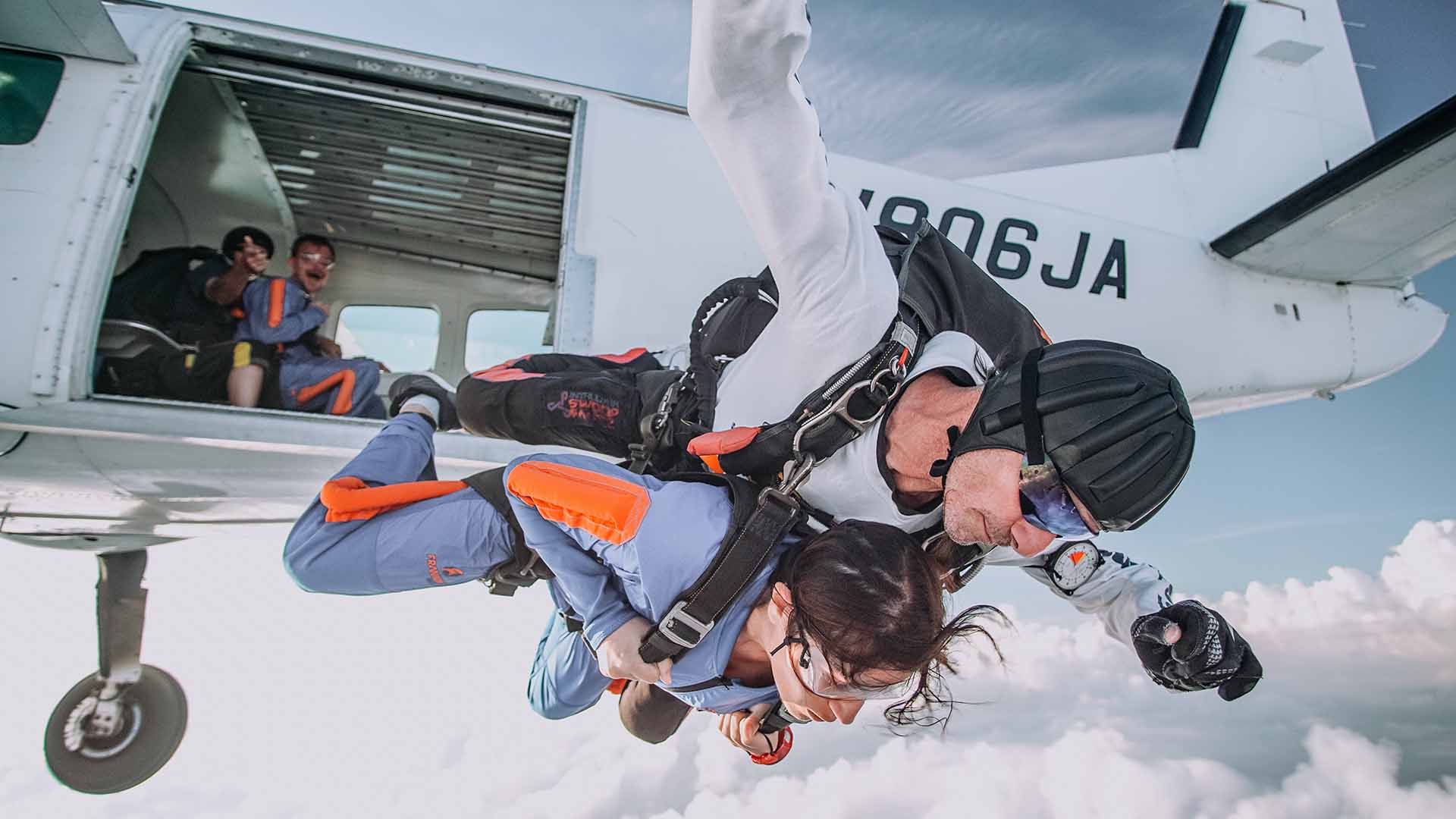 Tandem skydive in New Zealand