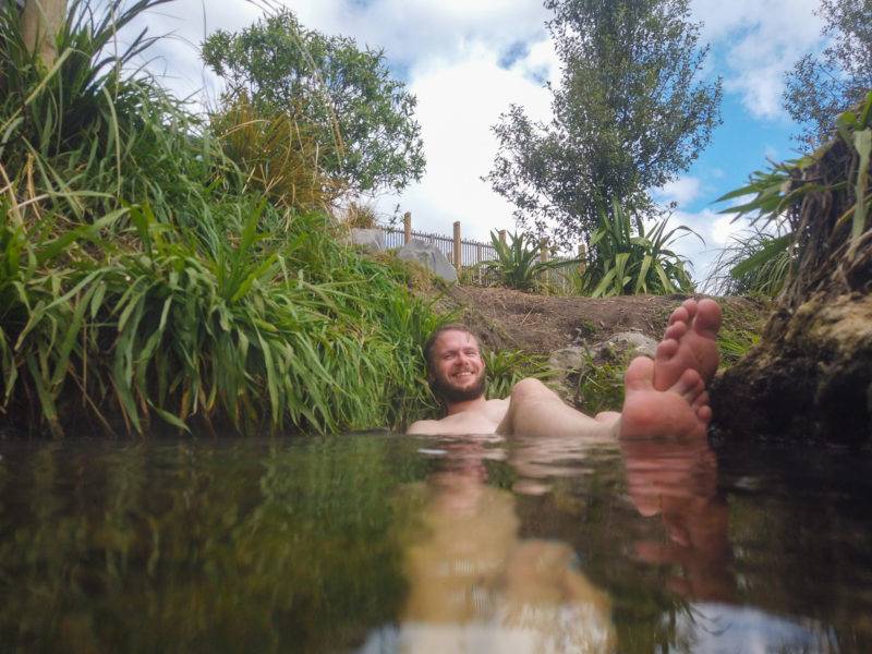 Enjoy a bath in the Taupo Spa Park