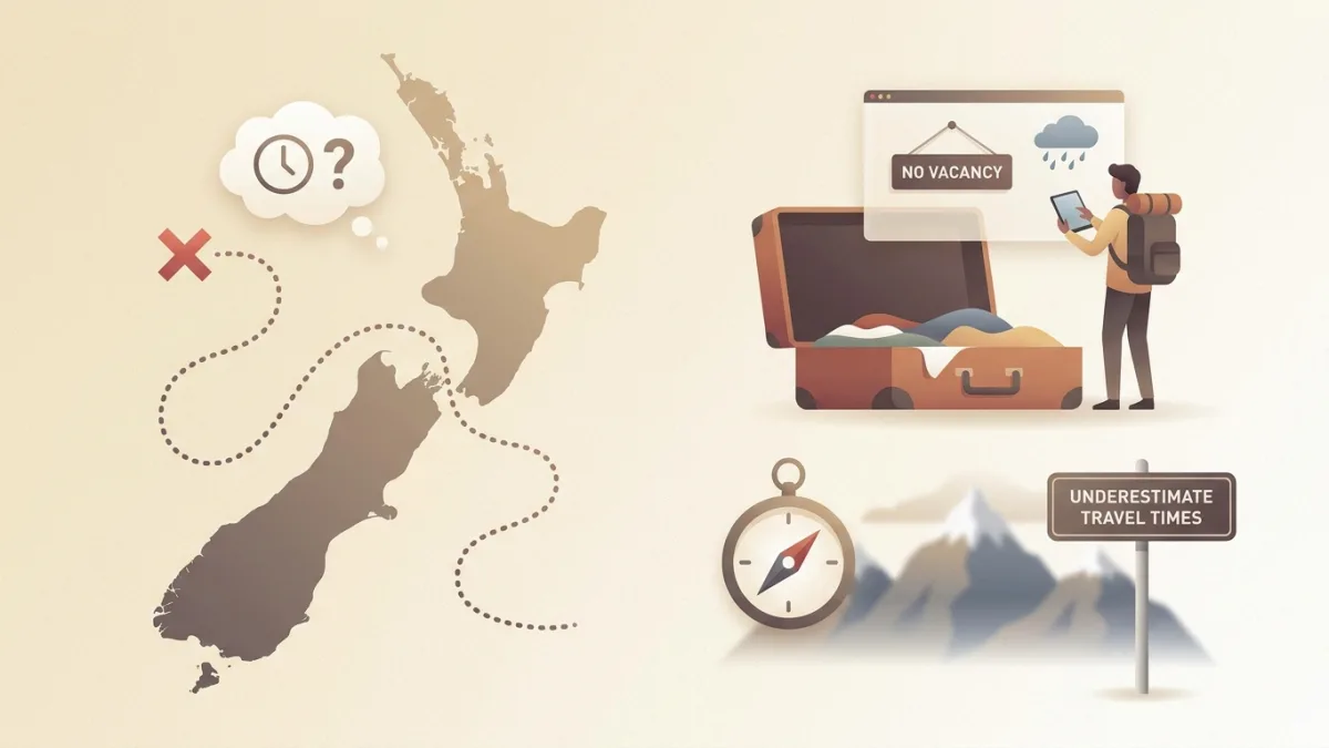 Common Mistakes First-Time Solo Travelers Make in New Zealand.